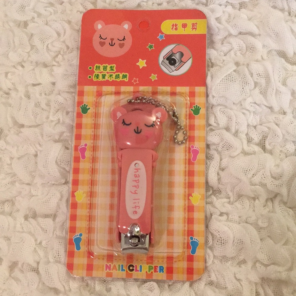 Cute Pink Bear Nail Clipper